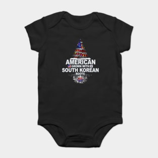 Christmas Tree  American Grown With South Korean Roots - Gift for South Korean From South Korea Baby Bodysuit